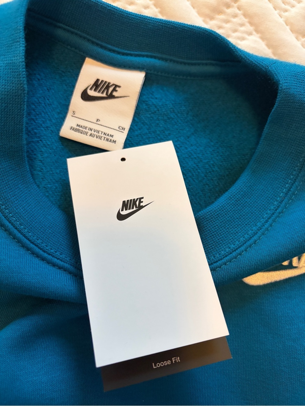 Nike | Women’s Oversized Blue Crewneck Sweatshirt NWT - Picture 6 of 9